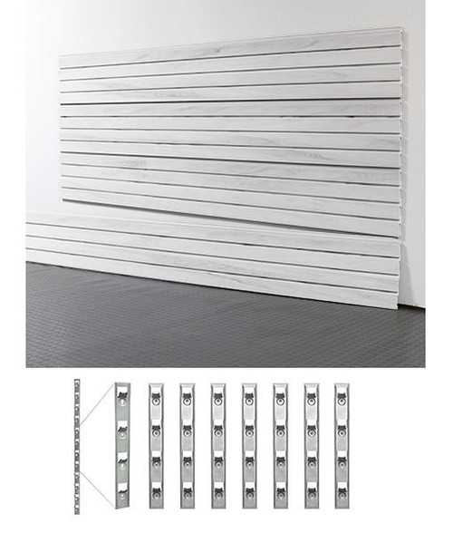 StoreWall StoreWALL 8′ Standard Duty 12″ Slatwall 4 pcs Installstrips