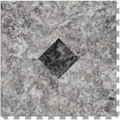 Perfection Floor Tile Natural Stone - Breccia Argento Primo or 6 Tiles/ Case or 16.62 SQFT/ Case