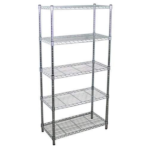 14" x 30" x 60" 5-Tier Wire Shelving