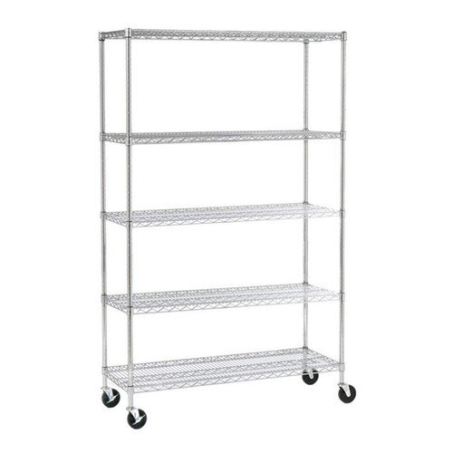 18″ x 48″ x 72″ 5-Tier Wire Shelving