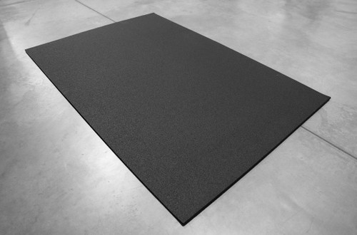 American Floor Mats 3/8in (9mm) Thick Solid Black 4' x 6' Heavy Duty Rubber  Rolls, Protective Exercise Mats, Home Gym Rubber Flooring