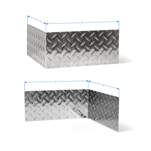 Polished Diamond Plate Aluminum Corners