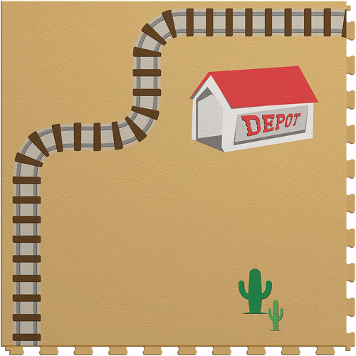 Train Track Tile 1