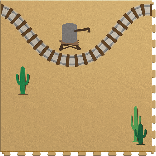 Train Track Tile 2