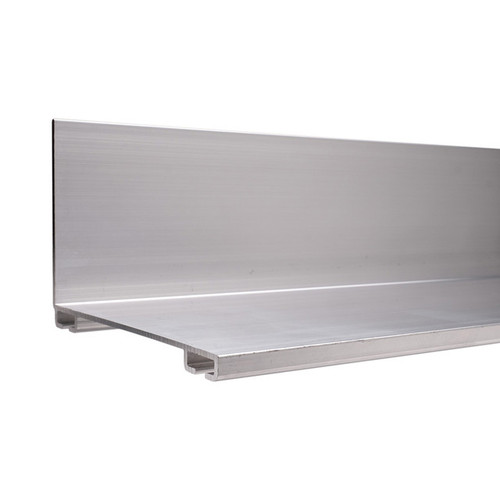 Aluminum Bottom Retainer, 3" x 2", L-Shape Mill Finish