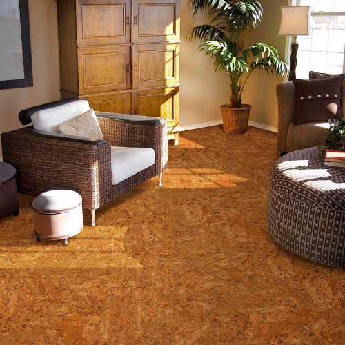  Perfection Floor Tile Wood Grains - Cork | 6 Tiles/ Case | 16.62 SQFT/ Case 