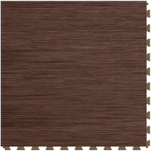 Perfection Floor Tile Wood Grain Walnut.  Flexible Interlocking Tiles.