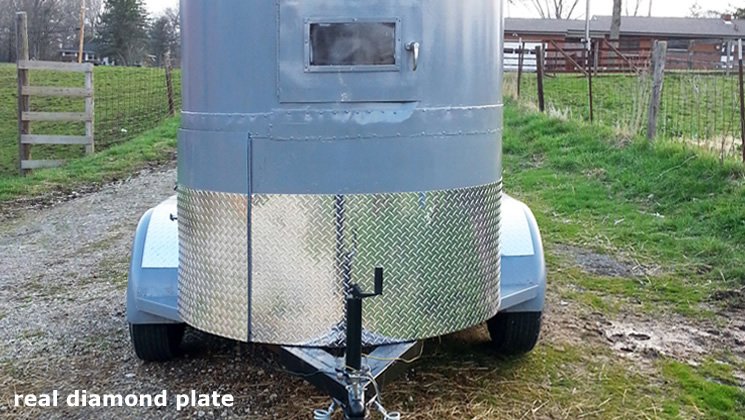 Trailer Stone Guard Polished Aluminum