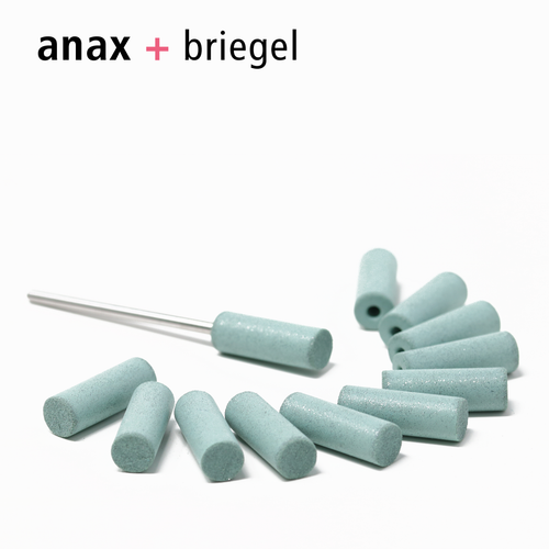 anax + Briegel Glossy Gummies: Blue Rolls (medium grit), 12 pieces