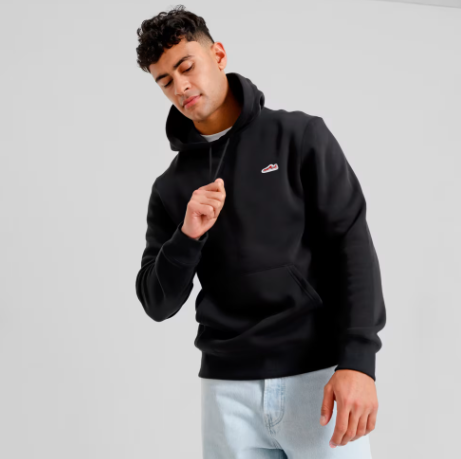 SUDADERA  NEGRA HOODIE HOMBRE