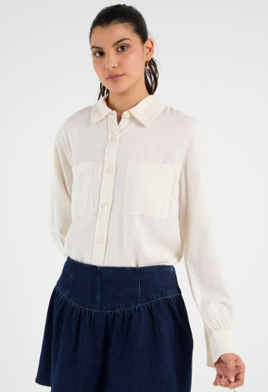Blusa manga larga para mujer