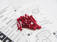Hiro Seiko M17 Light Weight Screw Set [Red]