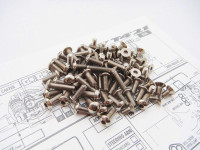 Hiro Seiko T4'21 Titanium Hex Socket Screw Set (108pcs)