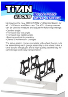 TiTAN 1/10th On-Road Setup Station Ver 2022 (Carry bag included)