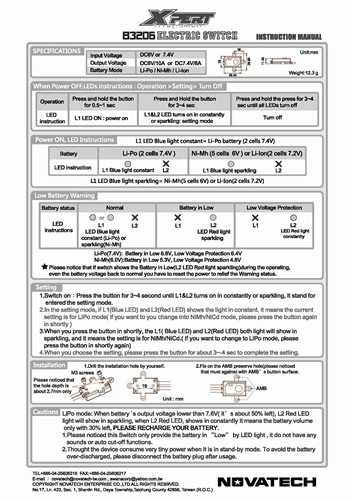 Xpert RC B3206 Electronic Switch