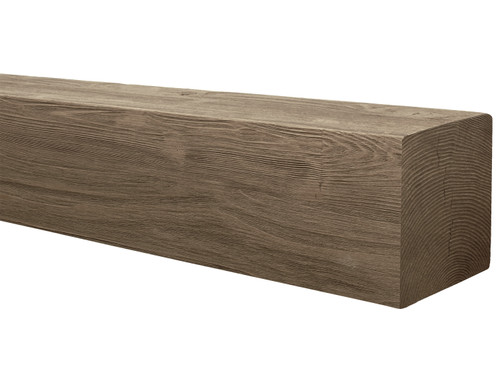 Driftwood faux mantel