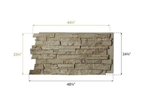 Dimensions of Dakota Dry Stack Panel-thumb