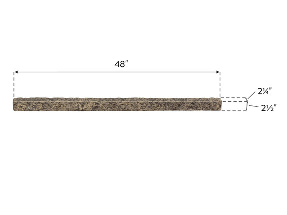 Dimensions of Universal Faux Stone Ledger-thumb