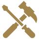 hammer and wrench icon