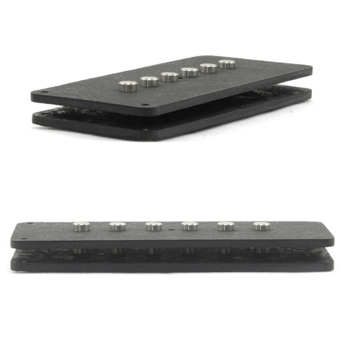 Vintage Jazzmaster Style Bobbin Kit, Jazzmaster Pickup Black