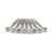 #2 X 1" Nickel Plated Round Head Wood Screw