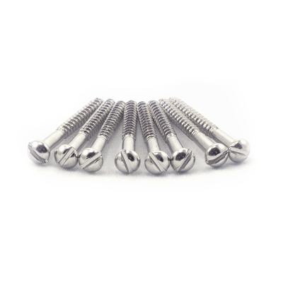 #3 X 1" Nickel Plated Round Head  Wood Screw (Telecaster Neck)