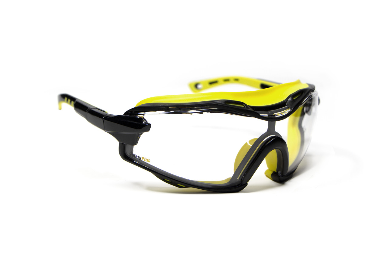 SafetyPlus SPG801G Safety Goggles - Anti-Fog, Scratch Resistant, ANSI  Z87.1, UV Protection