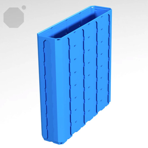 Multiboard 1x4x4 LU - Topped Rail - Multibin Shell