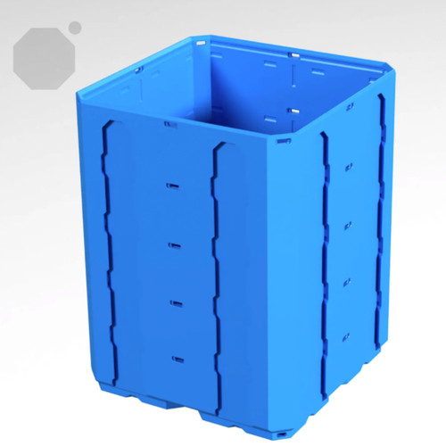 Multiboard 2x2x2.5 LU - Topped Rail - Multibin Shell