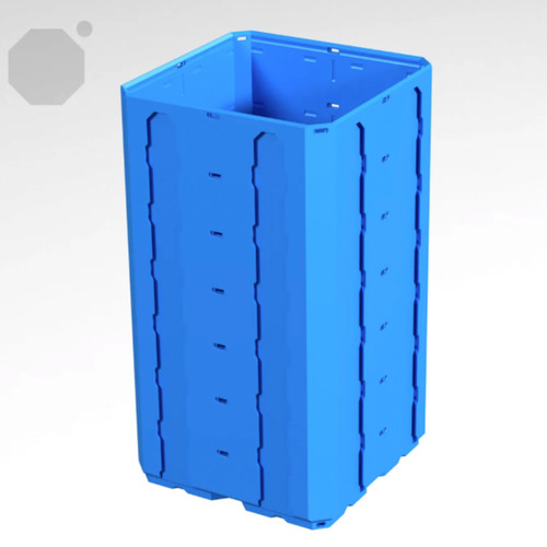 Multiboard 2x2x3.5 LU - Topped Rail - Multibin Shell