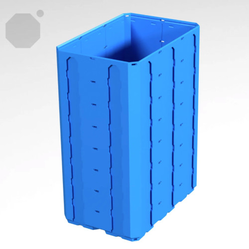 Multiboard 2x3x4 CU - Topped Multipoint Rail - Multibin Shell