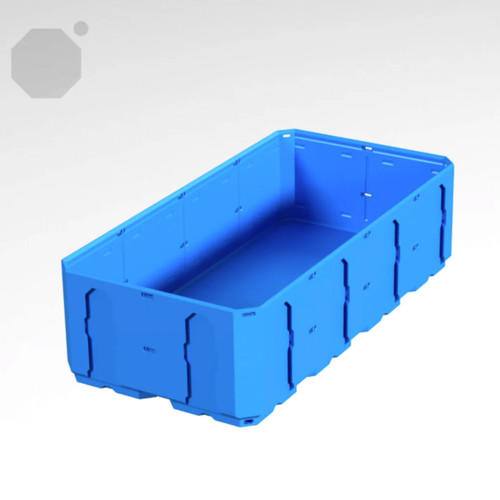 Multiboard 2x4x1 LU - Topped Rail - Multibin Shell