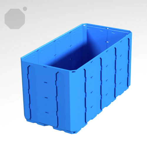 Multiboard 2x4x2 LU - Topped Rail - Multibin Shell