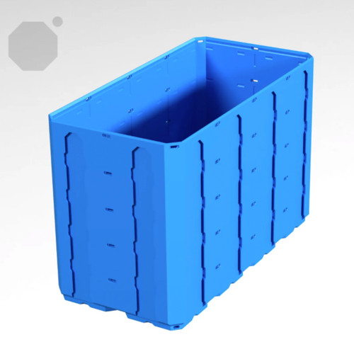 Multiboard 2x4x2.5 LU - Topped Rail - Multibin Shell