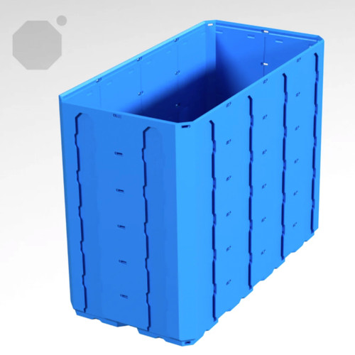 Multiboard 2x4x3 LU - Topped Rail - Multibin Shell