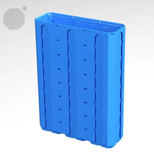 Multiboard 3x1x4 LU - Topped Rail - Multibin Shell