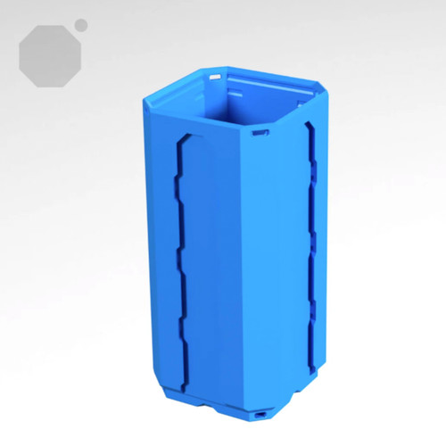 Multiboard 1x1x2 LU - Topped Rail - Multibin Shell