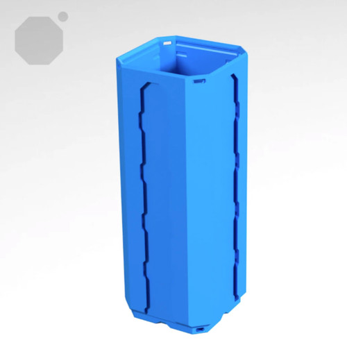 Multiboard 1x1x2.5 LU - Topped Rail - Multibin Shell