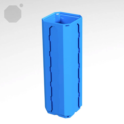 Multiboard 1x1x3 LU - Topped Rail - Multibin Shell