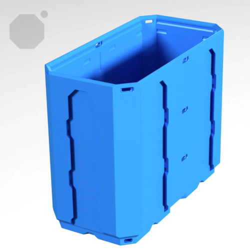 Multiboard 1x2x1.5 LU - Topped Rail - Multibin Shell