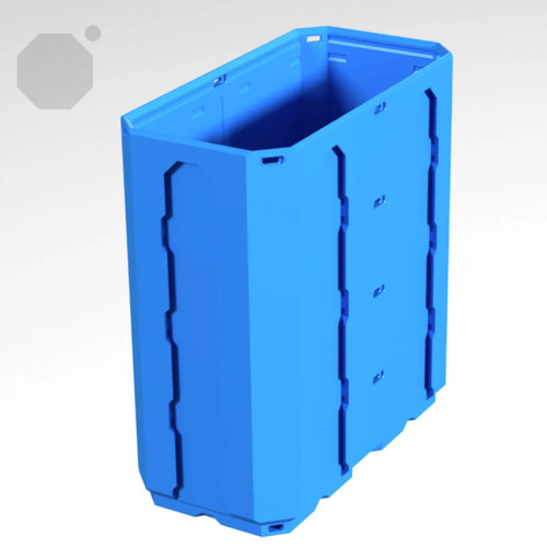 Multiboard 1x2x2 LU - Topped Rail - Multibin Shell