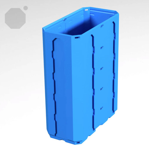 Multiboard 1x2x2.5 LU - Topped Rail - Multibin Shell