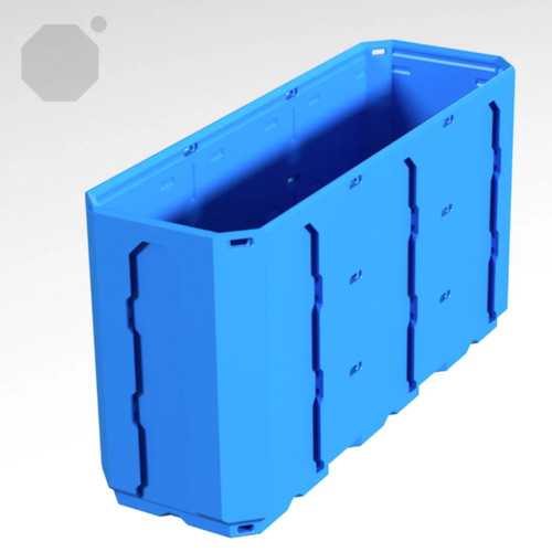 Multiboard 1x3x1.5 LU - Topped Rail - Multibin Shell