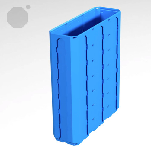 Multiboard 1x3x3.5 LU - Topped Rail - Multibin Shell