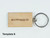 Beechwood Keychain Engraved for Business with options for logo, QR code and slogan