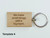 Beechwood Keychain Engraved for Business with options for logo, QR code and slogan