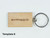 5 Pack of Beechwood Keychain Engraved for Business with options for logo, QR code and slogan