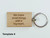 5 Pack of Beechwood Keychain Engraved for Business with options for logo, QR code and slogan