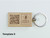 5 Pack of Beechwood Keychain Engraved for Business with options for logo, QR code and slogan