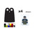 Pack of 4 Capes for LEGO minifigures "Sheen" (Narrow shape)